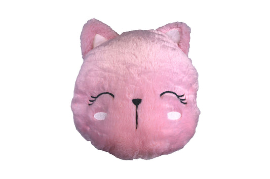Plyšová poduška - Ružová mačka